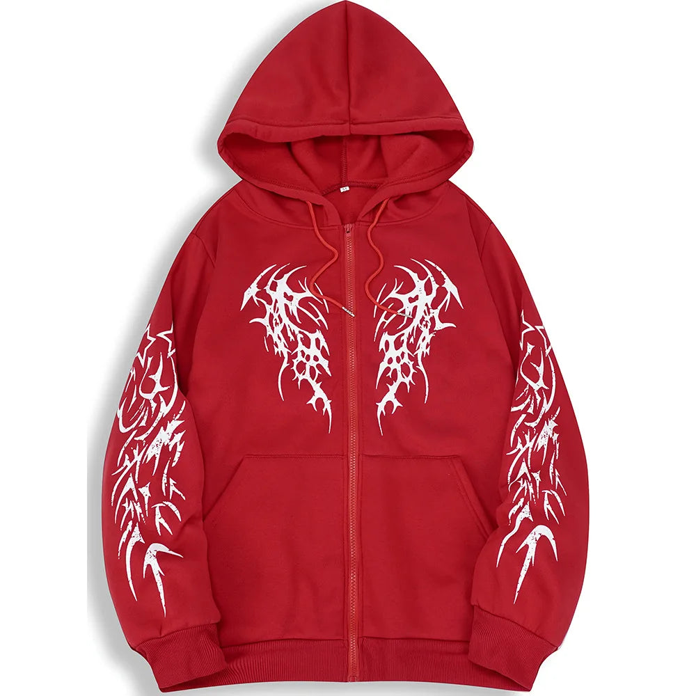 2025 Factory Wholesale Hooded Cardigan 3D Printing Fashion Casual All-match All-Year Zipper Solid Cross-Border Hoodie