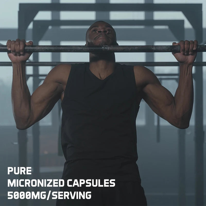 Micronized Creatine Powder (5000 Mg) Creatine Monohydrate Powder, Unflavored, Ketogenic Friendly, Non-GMO 120 Capsules