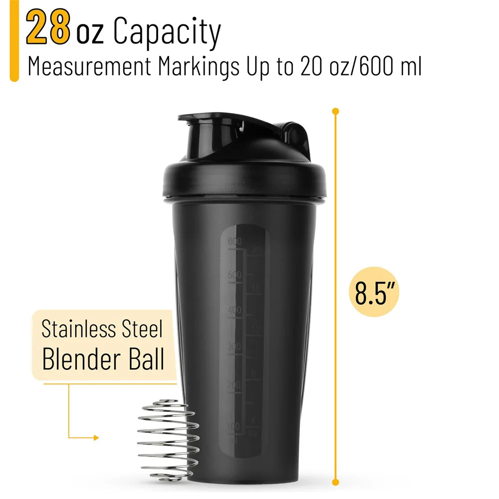 1pc Shaker Bottle 600ml Portable Fitness Bottle 20oz Protein Shaker Bottle Perfect For Fitness Enthusiasts Athletes