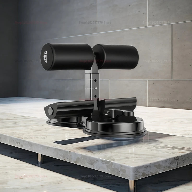 Abdominal Sit Up Equipment with Suction Cup Ankle Support Adjustable Exercise Fitness Indoor Core Workout Physical Training