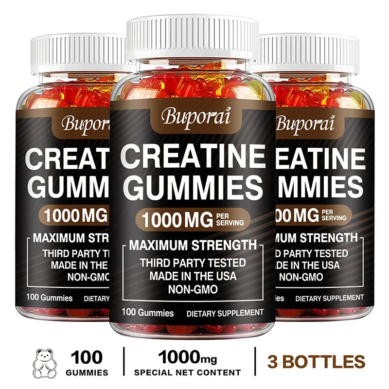 Creatine Monohydrate Gummies - Boost Energy, Build Muscle Mass, and Improve Athletic Performance