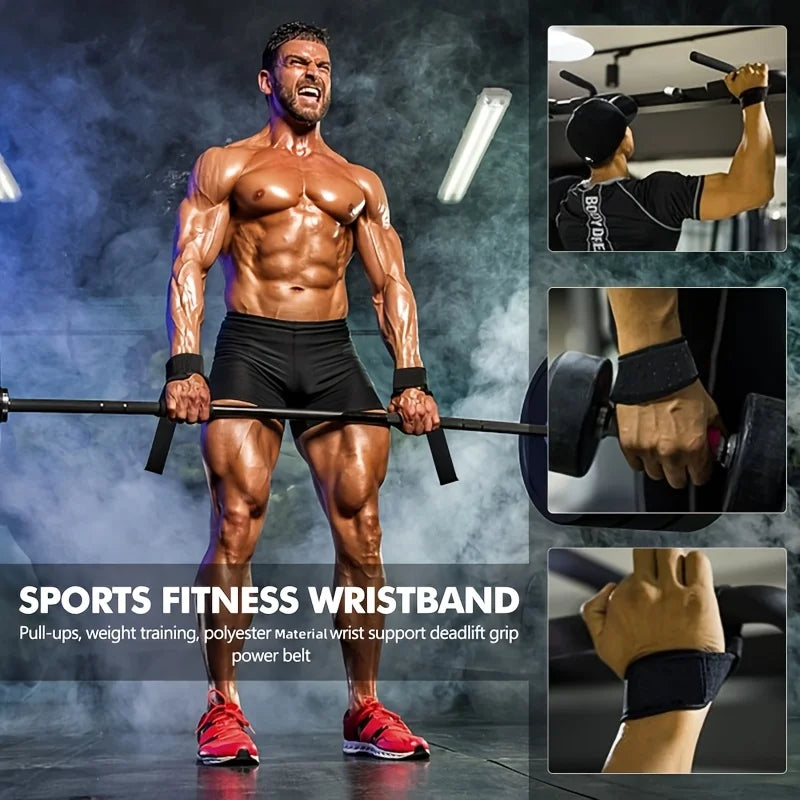 Wrist Straps for Weight Lifting Lifting Straps for Weightlifting Gym Wrist Wraps with Extra Hand Grips for Strength Training