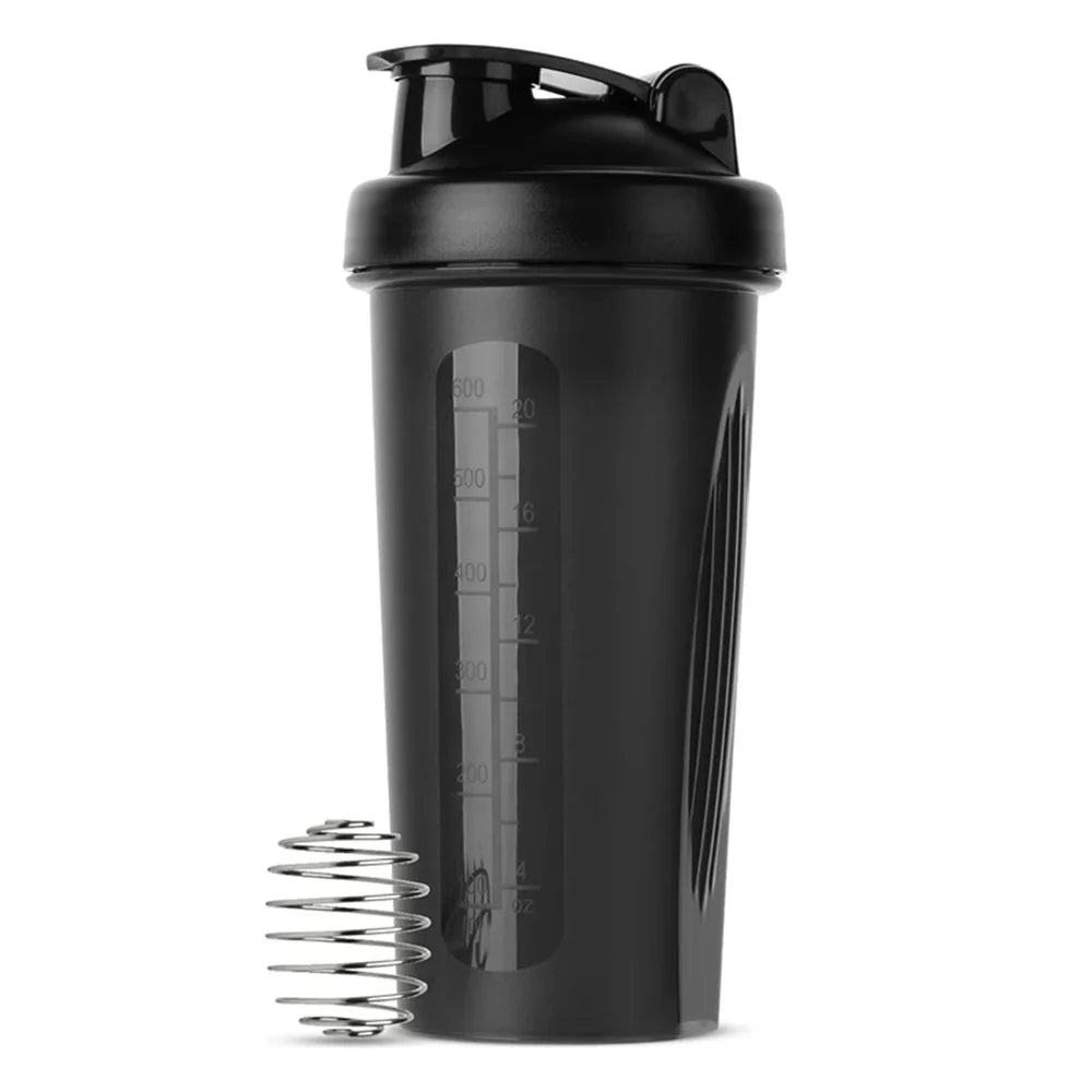 1pc Shaker Bottle 600ml Portable Fitness Bottle 20oz Protein Shaker Bottle Perfect For Fitness Enthusiasts Athletes