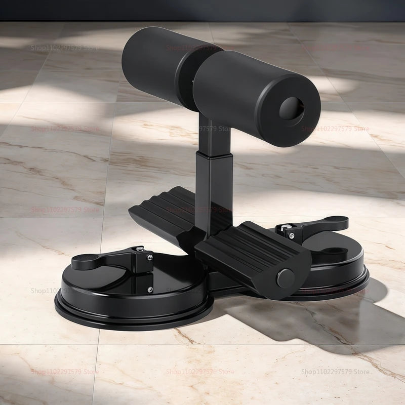 Abdominal Sit Up Equipment with Suction Cup Ankle Support Adjustable Exercise Fitness Indoor Core Workout Physical Training