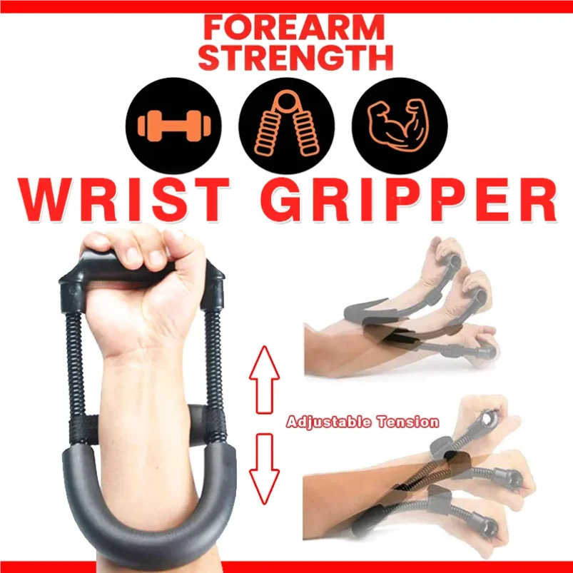Adjustable Forearm and Wrist Strength Trainer Grip Exercise Equipment Compact Portable Fitness Gear for Arm Muscle Building