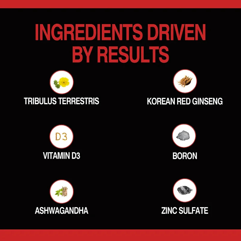 Muscle Builder for Men 30+ - Boosts Muscle, Strength and Endurance, Supports Hormone Balance