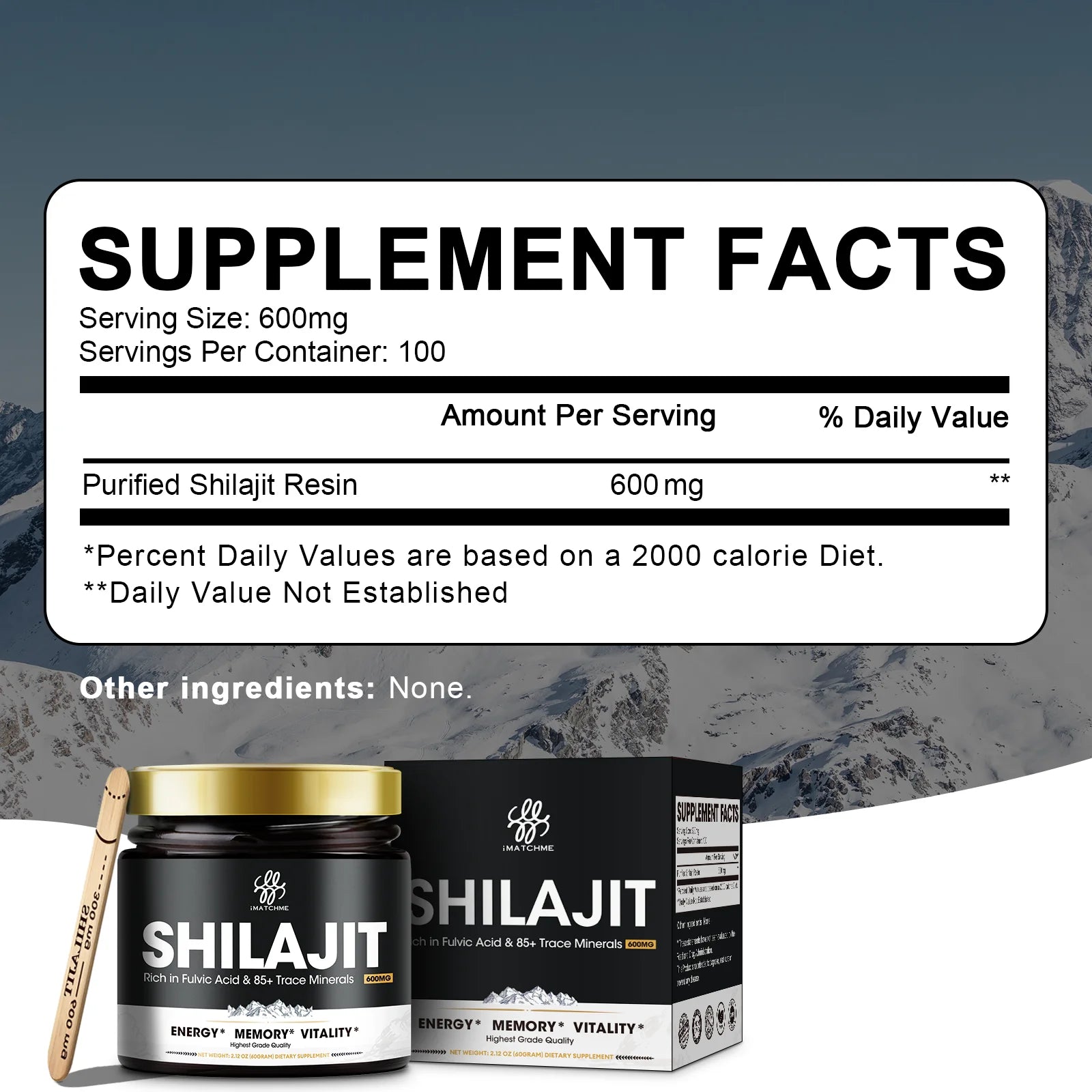 Pure Shilajit Supplement for Men & Women –85+ Trace Minerals & Fulvic Acid - Energy, Brain, Immunity – Himalaya Shilajit Resin